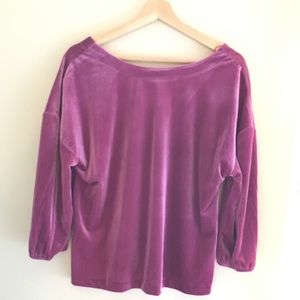 Mossimo ribbed velvet top